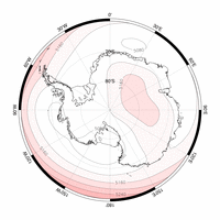 Mean 500hPa geopotential height for December, 1979-2009