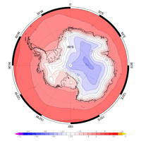 Mean 2m temperature for February, 1979-2009